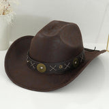 Maxbell Western Cowboy Hat for Women Men Fedora Hat for Outdoor Performance Carnival Style A