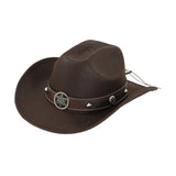 Maxbell Western Cowboy Hat for Women Men Fedora Hat for Outdoor Performance Carnival Style B
