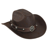 Maxbell Western Cowboy Hat for Women Men Fedora Hat for Outdoor Performance Carnival Style B