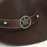 Maxbell Western Cowboy Hat for Women Men Fedora Hat for Outdoor Performance Carnival Style B