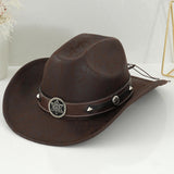 Maxbell Western Cowboy Hat for Women Men Fedora Hat for Outdoor Performance Carnival Style B