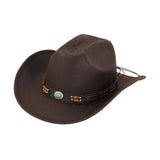 Maxbell Western Cowboy Hat for Women Men Fedora Hat for Outdoor Performance Carnival Style C