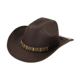 Maxbell Western Cowboy Hat for Women Men Fedora Hat for Outdoor Performance Carnival Style D