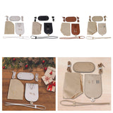 Maxbell PU Leather Bag Making Kit DIY Crochet Bag Set for Crossbody Handbag Supplies White