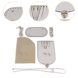 Maxbell PU Leather Bag Making Kit DIY Crochet Bag Set for Crossbody Handbag Supplies White