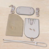 Maxbell PU Leather Bag Making Kit DIY Crochet Bag Set for Crossbody Handbag Supplies White