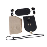 Maxbell PU Leather Bag Making Kit DIY Crochet Bag Set for Crossbody Handbag Supplies Black