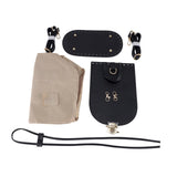 Maxbell PU Leather Bag Making Kit DIY Crochet Bag Set for Crossbody Handbag Supplies Black