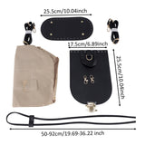 Maxbell PU Leather Bag Making Kit DIY Crochet Bag Set for Crossbody Handbag Supplies Black
