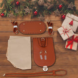 Maxbell PU Leather Bag Making Kit DIY Crochet Bag Set for Crossbody Handbag Supplies Brown
