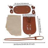 Maxbell PU Leather Bag Making Kit DIY Crochet Bag Set for Crossbody Handbag Supplies Brown