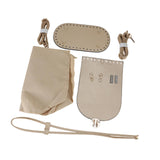 Maxbell PU Leather Bag Making Kit DIY Crochet Bag Set for Crossbody Handbag Supplies Light Brown