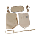 Maxbell PU Leather Bag Making Kit DIY Crochet Bag Set for Crossbody Handbag Supplies Light Brown
