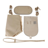 Maxbell PU Leather Bag Making Kit DIY Crochet Bag Set for Crossbody Handbag Supplies Light Brown