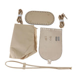 Maxbell PU Leather Bag Making Kit DIY Crochet Bag Set for Crossbody Handbag Supplies Light Brown