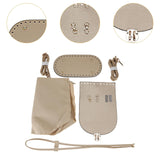 Maxbell PU Leather Bag Making Kit DIY Crochet Bag Set for Crossbody Handbag Supplies Light Brown