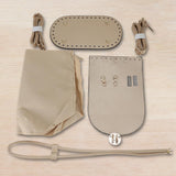 Maxbell PU Leather Bag Making Kit DIY Crochet Bag Set for Crossbody Handbag Supplies Light Brown
