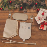 Maxbell PU Leather Bag Making Kit DIY Crochet Bag Set for Crossbody Handbag Supplies Light Brown