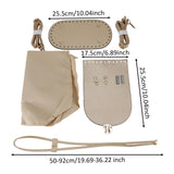 Maxbell PU Leather Bag Making Kit DIY Crochet Bag Set for Crossbody Handbag Supplies Light Brown