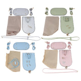 Maxbell Handmade PU Leather Bag Making Kit Shoulder Strap with Hardware Accessory Silver