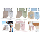 Maxbell Handmade PU Leather Bag Making Kit Shoulder Strap with Hardware Accessory Silver