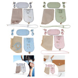 Maxbell Handmade PU Leather Bag Making Kit Shoulder Strap with Hardware Accessory Silver