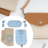Maxbell Handmade PU Leather Bag Making Kit Shoulder Strap with Hardware Accessory Blue