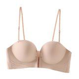 Maxbell Front Closure Bra Women Nonslip Wireless Bra for Daily Work Commuting Travel XL