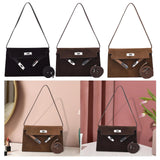 Maxbell Women Shoulder Bag Lightweight Pouch Crossbody Bag for Street Vacation Party Black