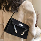 Maxbell Women Shoulder Bag Lightweight Pouch Crossbody Bag for Street Vacation Party Black