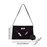 Maxbell Women Shoulder Bag Lightweight Pouch Crossbody Bag for Street Vacation Party Black