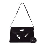 Maxbell Women Shoulder Bag Lightweight Pouch Crossbody Bag for Street Vacation Party Black