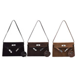 Maxbell Women Shoulder Bag Lightweight Pouch Crossbody Bag for Street Vacation Party Black