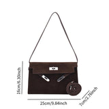 Maxbell Women Shoulder Bag Lightweight Pouch Crossbody Bag for Street Vacation Party Coffee