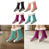 Maxbell Womens Fuzzy Socks Stocking Thermal Floor Socks for Bedroom Living Room Home Black