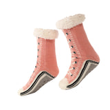 Maxbell Womens Fuzzy Socks Stocking Thermal Floor Socks for Bedroom Living Room Home Pink