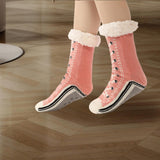 Maxbell Womens Fuzzy Socks Stocking Thermal Floor Socks for Bedroom Living Room Home Pink