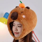 Maxbell Capybara Headgear Hat Cosplay Toy Cap for Birthday Stage Performance Holiday