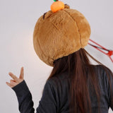 Maxbell Capybara Headgear Hat Cosplay Toy Cap for Birthday Stage Performance Holiday