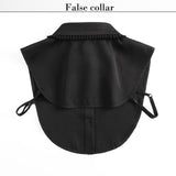 Maxbell Ruffle Fake Collar False Collar for Women Half Top Stylish Detachable Collar Black