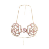 Maxbell Rhinestone Rose Body Chain Bra Creative for Fancy Dress Cosplay Celebrations