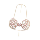 Maxbell Rhinestone Rose Body Chain Bra Creative for Fancy Dress Cosplay Celebrations