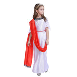 Maxbell Kids Greek Toga Costume with Headband for Masquerade, Festival, Role Playing 100cm