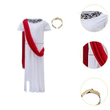 Maxbell Kids Greek Toga Costume with Headband for Masquerade, Festival, Role Playing 130cm