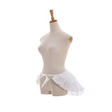 Maxbell Skirt Bustle Roll Cosplay Accessory Pannier Victorian Retro Women Bustle Pad WithRuffles35x25x5cm