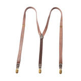 Maxbell Leather Suspenders Gift Trousers Brace for Chorus Dress Pants Formal Events