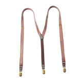 Maxbell Leather Suspenders Gift Trousers Brace for Chorus Dress Pants Formal Events