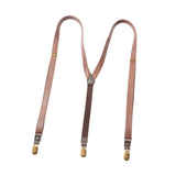 Maxbell Leather Suspenders Gift Trousers Brace for Chorus Dress Pants Formal Events