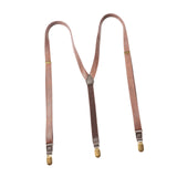 Maxbell Leather Suspenders Gift Trousers Brace for Chorus Dress Pants Formal Events