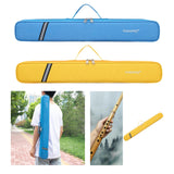 Maxbell Bamboo Flute Bag Oxford Cloth Flute Pouch Trendy Protector Flute Storage Bag Blue